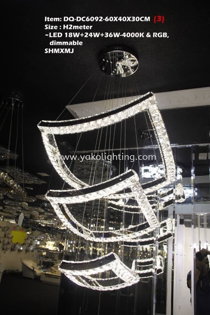 6092/3 CEILING CRYSTAL LAMP