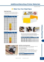 Additional Benchtop Printer Materials