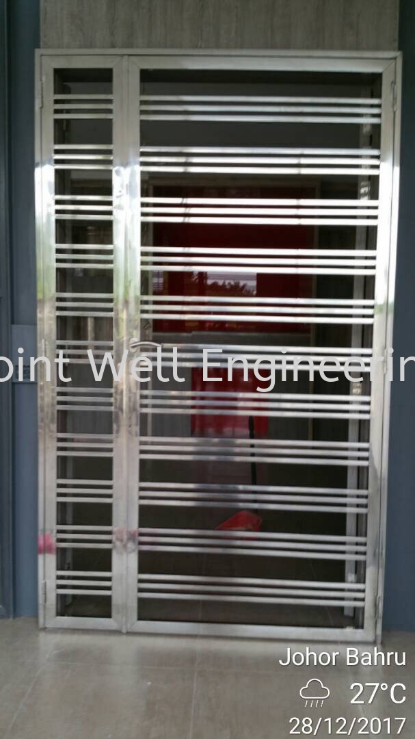 Open Door Unequal And Single Door Stainless Steel Parlour Doors