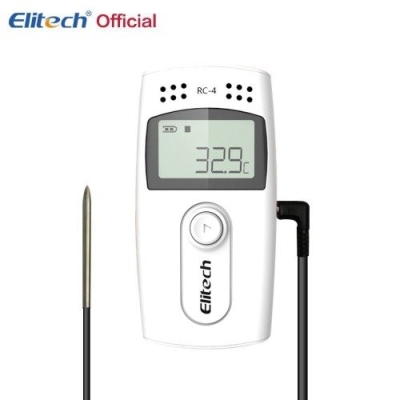 ELITECH RC-4HC TEMPERATURE & HUMIDITY DATA-LOGGER WITH EXTERNAL SENSOR & ALARM