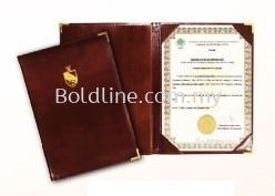Certificate Holder - PU Leather
