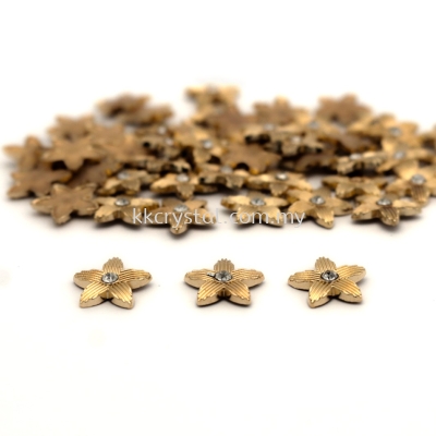 Iron On Metal, Code 18-09#, 25# Gold, 50pcs/pack 