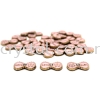 Iron On Metal, Code 18-12#, 17# Pink, 25pcs/pack Iron On Metal Iron on Metal / Patch