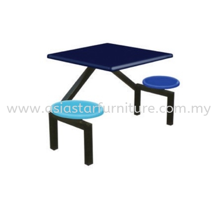 2 SEATER FIBREGLASS TABLE WITH STOOL- canteen table uptown pj | canteen table centrepoint bandar utama | canteen table selayang