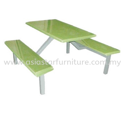 6 RECTANGULAR TABLE WITH BENCH- canteen table cyber jaya | canteen table putra jaya | canteen table jalan binjai