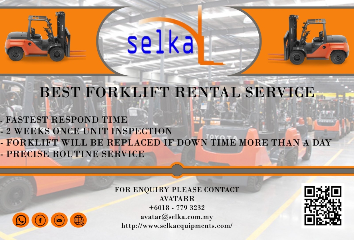 Forklift Rental Johor Bahru, Pasir Gudang, Gelang Patah, Nilai , Seremban , Sendayan