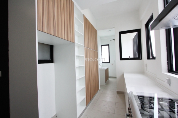 Renovation & Carpentry work in Condominium Clio Residences IOI Resort City Selangor Malaysia #tvcabinet #tvconsole #plywood #melamine #veneer #spraypaint #laminate #wardrobe #kitchencabinet #studyroom #storagecabinet #shoecabinet #table #island #bench #displaycabinet #featurewall #flutedpanel