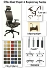 Chair Bases , Armrest, Mechanism , Gaslift  Office Chair Repair & Reupholstery 