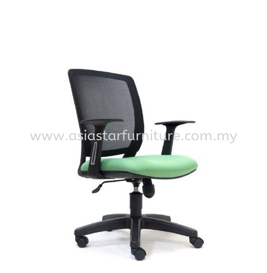 UMAX LOW BACK MESH OFFICE CHAIR  WITH PP BASE -mesh office chair bandar rimbayu | mesh office chair klia | mesh office chair sunway velocity