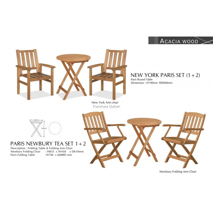 Paris Newbury Folding Arm Chair Tea Set 1 2 Malaysia Tea Set