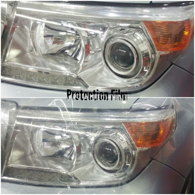 Headlights Protection Film against yellowing & stone chips 