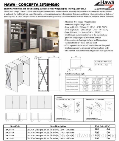 Hawa Concepta ( Folding Door) 