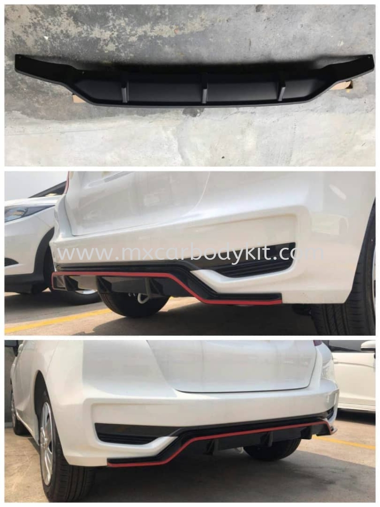 HONDA JAZZ 2017 V1 REAR DIFFUSER JAZZ 2017  HONDA