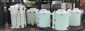 DCM Model Series Natural White  PE Conical Top with Manhole DCM Series Type 1 And 2 PE Rotational Molded Storage Tank