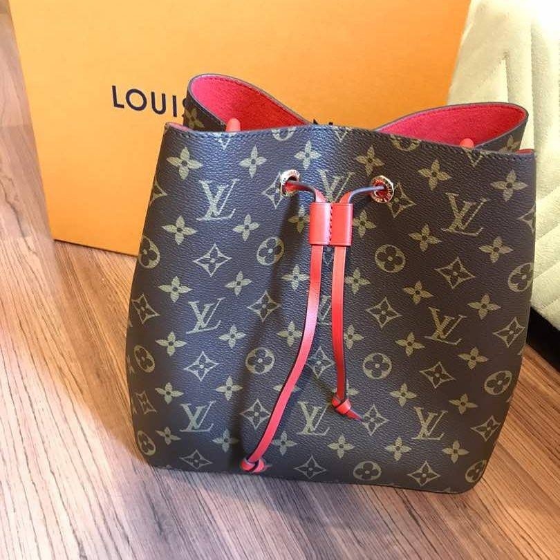 (SOLD) Brand New Louis Vuitton Monogram Neo Noe Red Strap Louis Vuitton Kuala Lumpur, KL ...