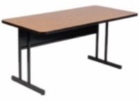 Student Desk With Metal Modesty 