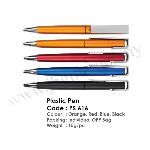 Plastic Pen PS 616 Plastic Pen & Pencil Pen/Pencil Stationery