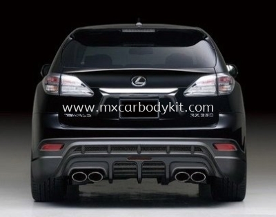 LEXUS RX350/RX250 BLACK BISON STYLE DESIGN REAR SKIRT