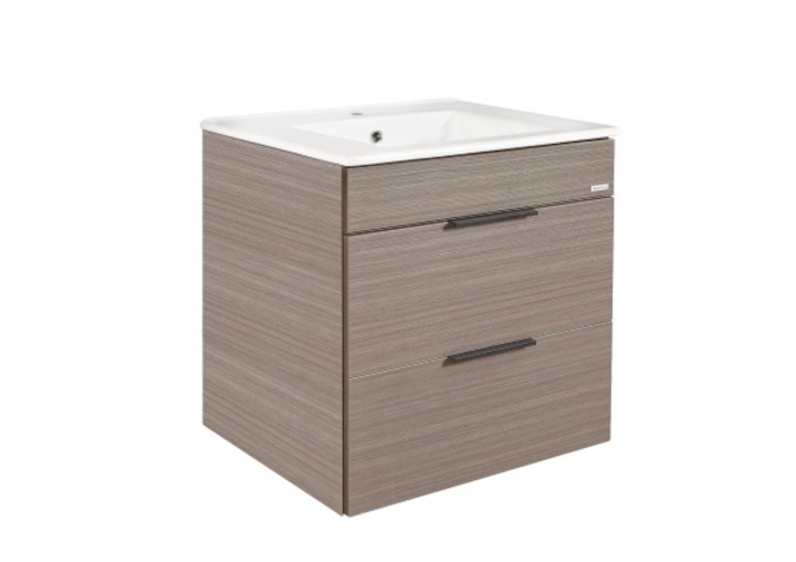 Parma 600 Dark Oak Basin Cabinet Bathroom Furniture Bathroom