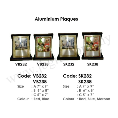 Aluminium Plaques VB232 & VB238 & SK232 & SK238