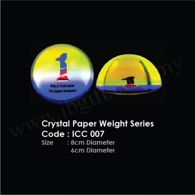 Crystal Paper Weight Series ICC 007