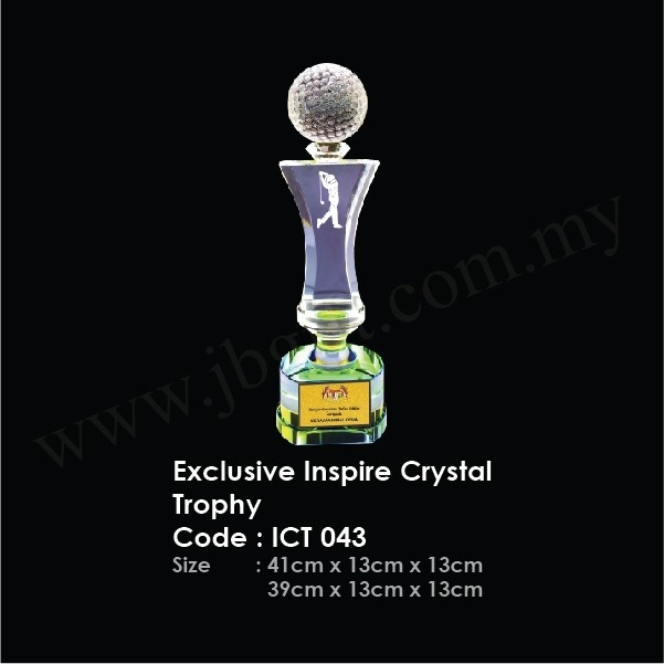 Exclusive Inspire Crystal Trophy ICT 043 Crystal Trophy Trophy