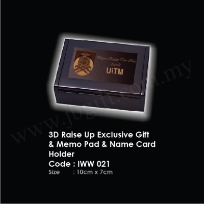 3D Raise Up Exclusive Gift & Memo Pad & Name Card Holder IWW 021