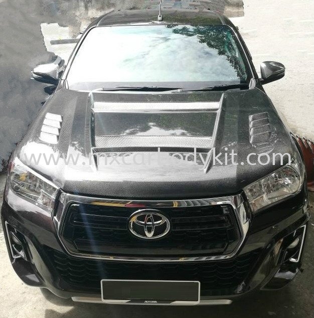 TOYOTA HILUX REVO 2018 GUN125 FRONT BONNET CARBON FIBER HILUX REVO 2016 TOYOTA