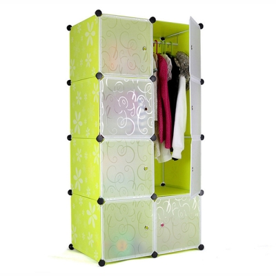 8 Cubes Stackable Wardrobe Organisers Rack