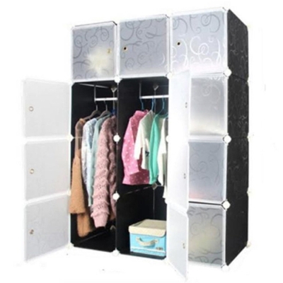 9 Cubes Stackable Wardrobe Organizers Rack