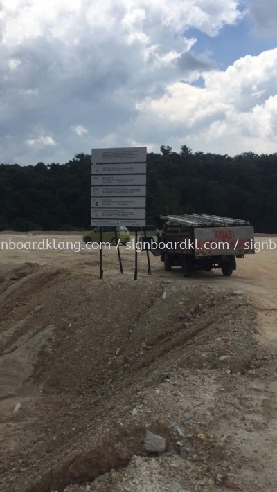 Construction project Signboard at kajang