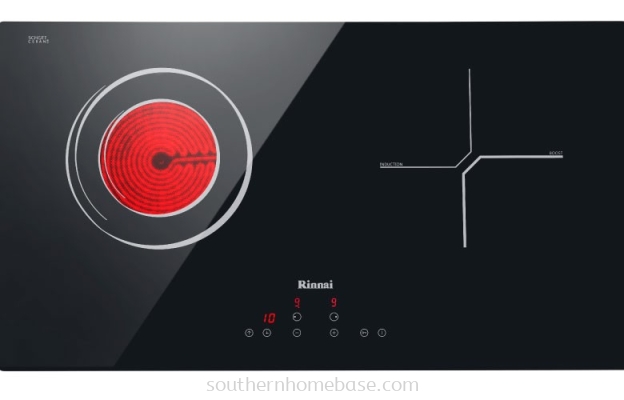 RINNAI 2 ZONE ELECTRIC HOB / STOVE RB-7022HE-CB COMBI VITROCERAMIC&INDUCTION HOB