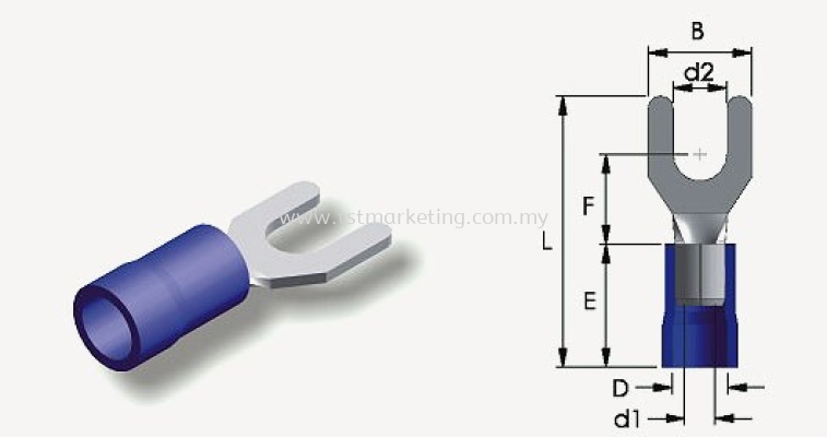 PVC INSULATED SPADE TERMINALS