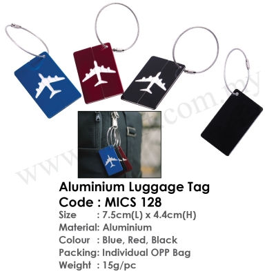 Aluminium Luggage Tag MICS 128