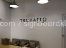 CHATTO cafe 3D box up lettering At kota damansara 3D BOX UP LETTERING SIGNBOARD