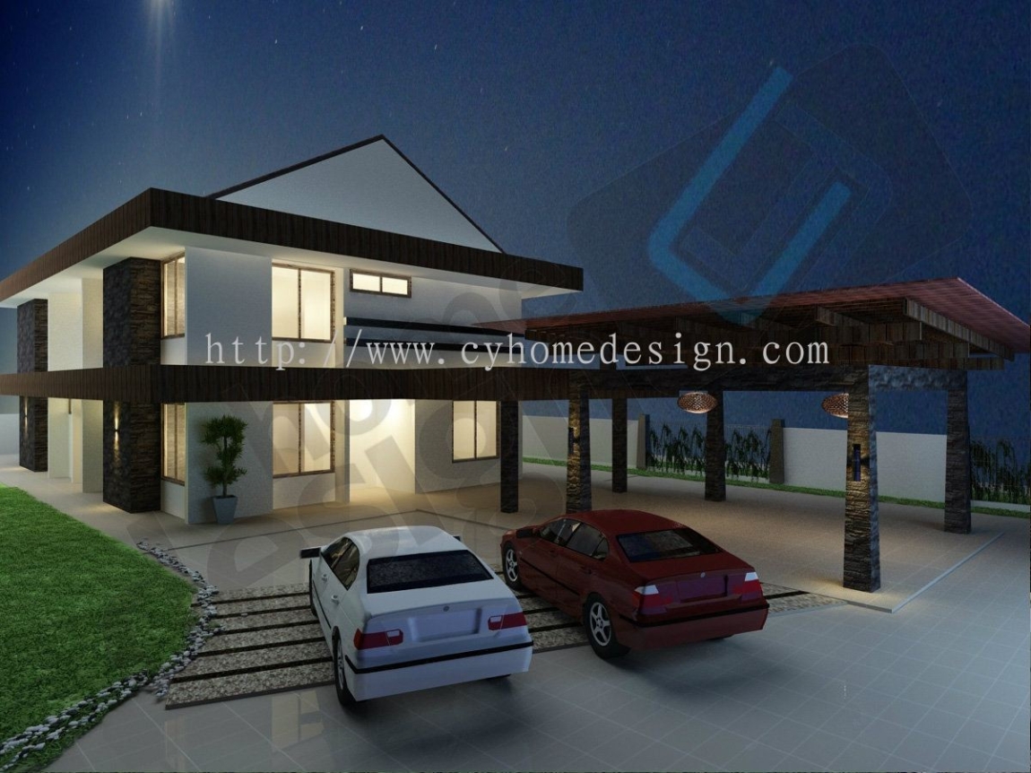 Reka bentuk Luar 3D Luar Rumah 3D Reka Bentuk 3D