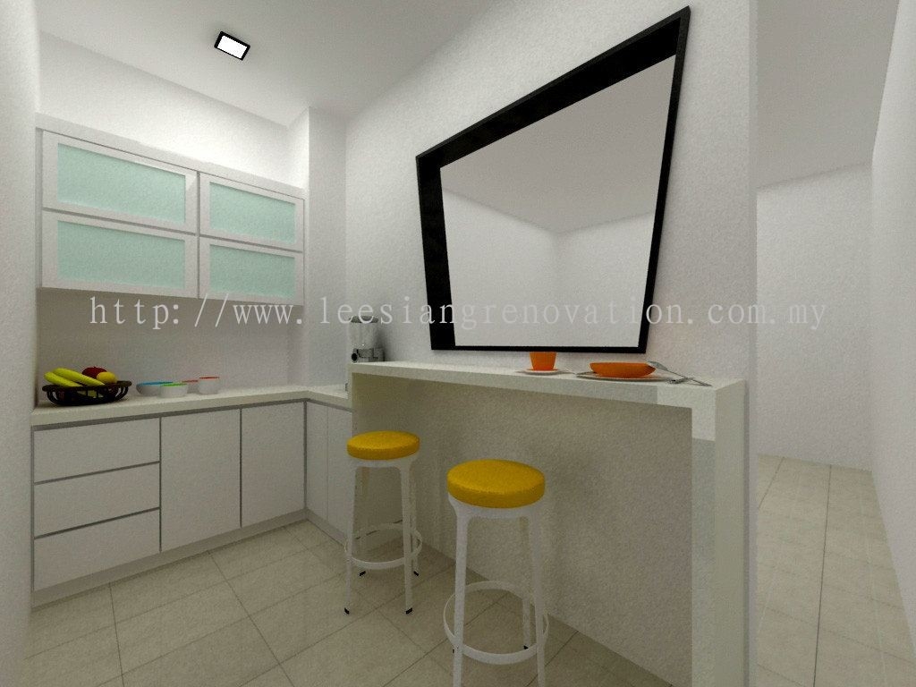 Reka bentuk Almari Dapur 3D Dapur Reka Bentuk 3D