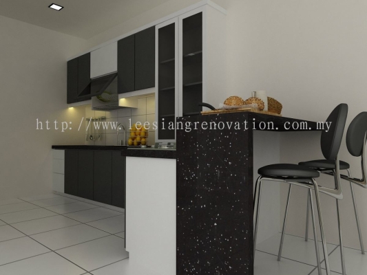 Reka bentuk Almari Dapur 3D