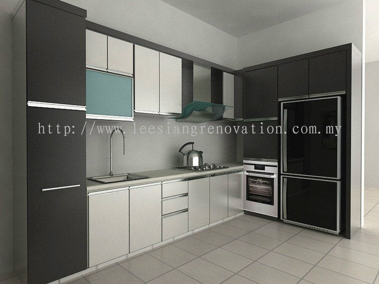 Reka bentuk Almari Dapur Dapur Reka Bentuk 3D