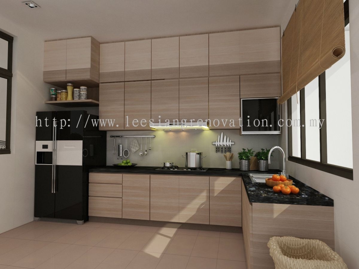 Reka bentuk Almari Dapur 3D Kabinet Dapur Dapur Reka Bentuk 3D