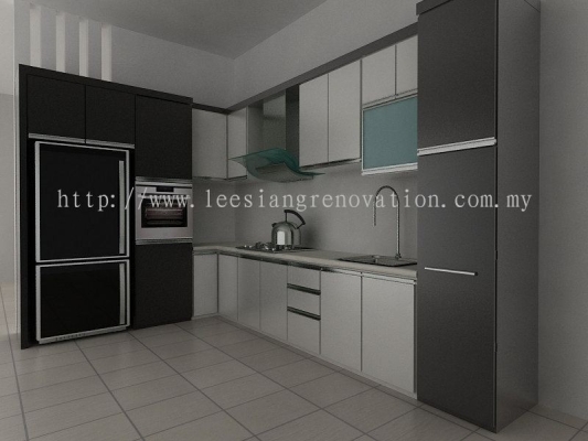 Reka bentuk Almari Dapur 3D