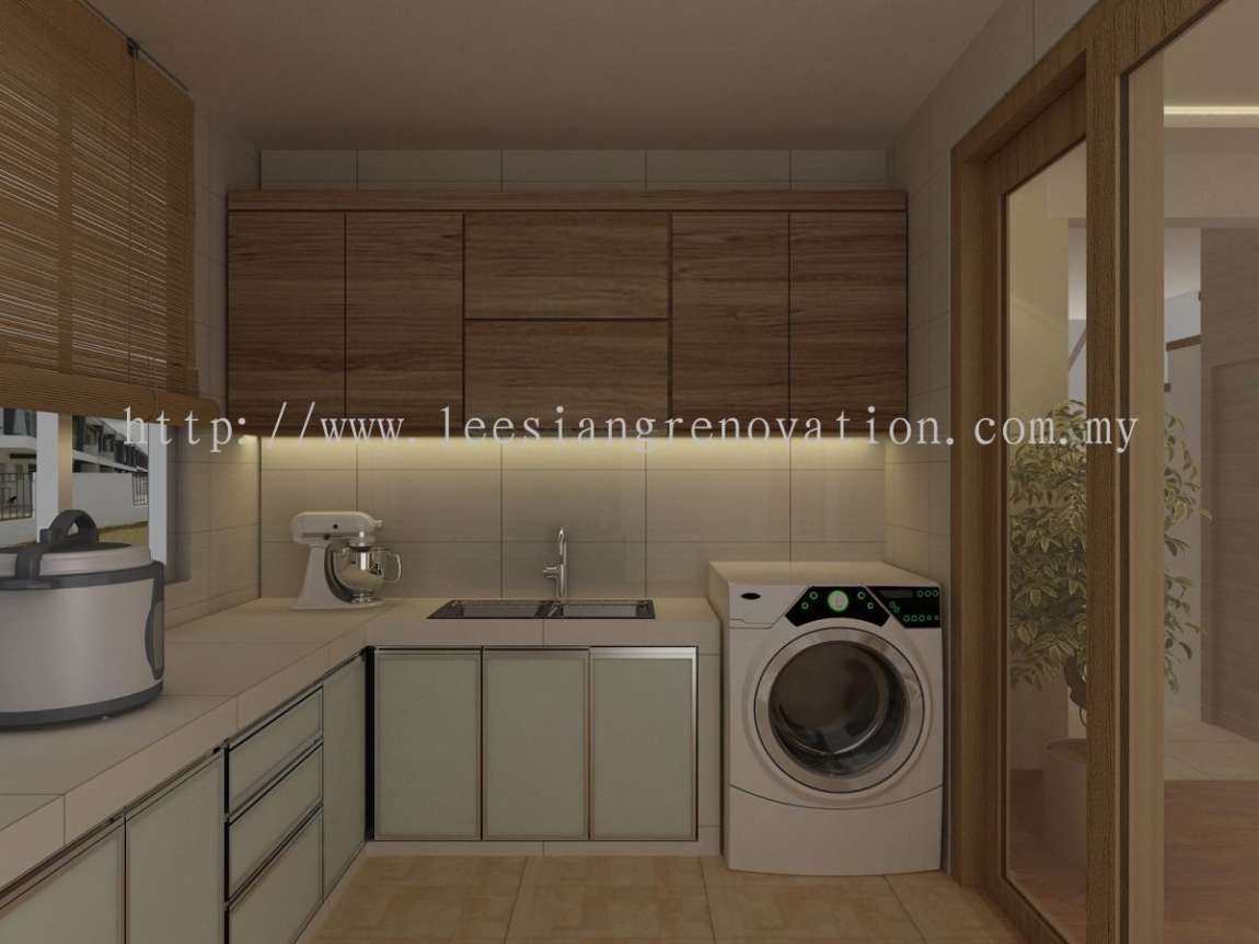 Kitchen Cabinet Design 3D Laundry Cabinet 3D Design Drawing