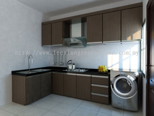 Reka bentuk Almari Dapur 3D