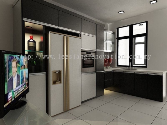 Reka bentuk Almari Dapur 3D