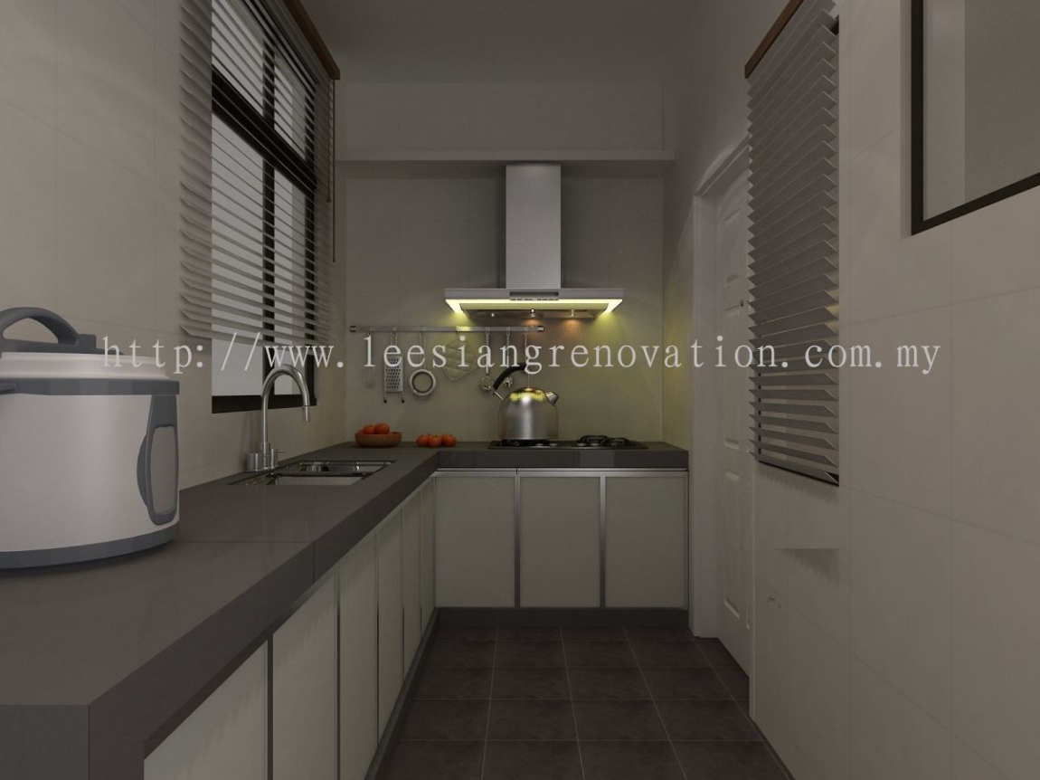 Reka bentuk Almari Dapur 3D Kabinet Dapur Dapur Reka Bentuk 3D