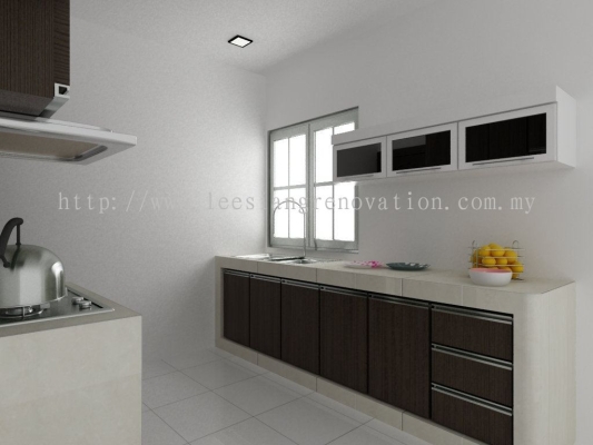 Reka bentuk Almari Dapur 3D