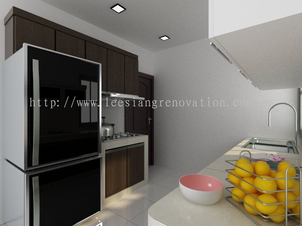 Reka bentuk Almari Dapur 3D Dapur Reka Bentuk 3D