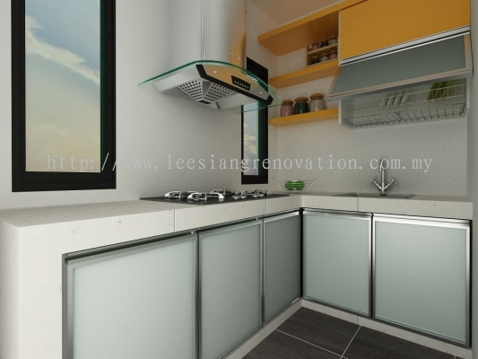 Reka bentuk Almari Dapur 3D