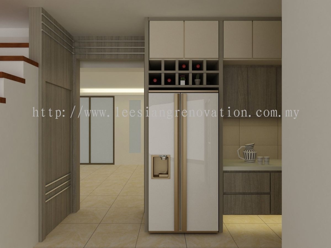 Reka bentuk Almari Dapur 3D Kabinet Dapur Dapur Reka Bentuk 3D