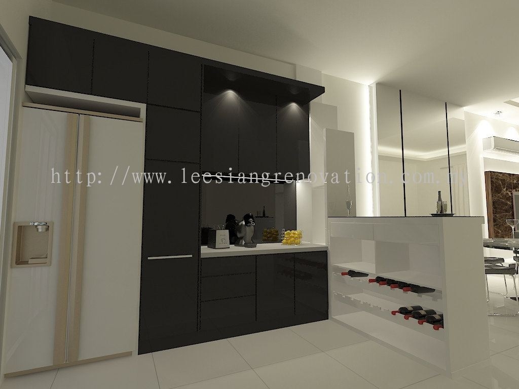 Reka bentuk Almari Dapur 3D Kabinet Dapur Dapur Reka Bentuk 3D